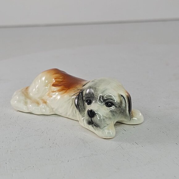 Vintage Goebel Germany Porcelain St. Bernard Puppy Dog Figurine Collectible Home - Picture 2 of 8